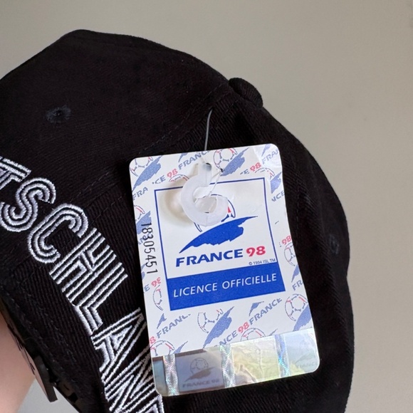vintage 1998 FRANCE COUPE DU MONDE WORLD CUP Soccer Adidas Deustchland NWT fifa - Picture 3 of 10